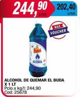 Maxiconsumo Alcohol de quemar el buda x 1 lt oferta