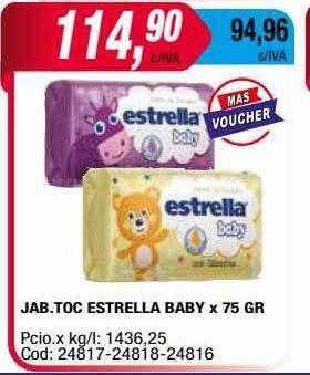 Maxiconsumo Jab.toc estrella baby x 75 gr oferta