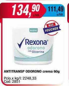 Maxiconsumo Antitransp odorono crema oferta
