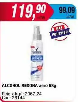 Maxiconsumo Alcohol rexona aero oferta