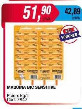 Maxiconsumo Maquina bic sensitive oferta