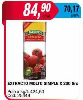 Maxiconsumo Extracto molto simple x 200 grs oferta