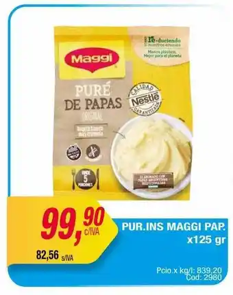 Maxiconsumo Pur.ins maggi pap. x125 gr oferta