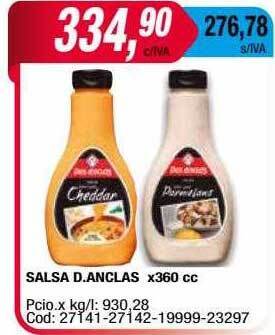 Maxiconsumo Salsa d.anclas x360 cc oferta