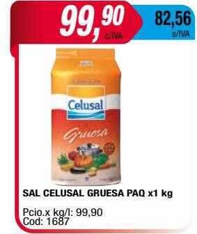 Maxiconsumo Sal celusal gruesa paq. x1 kg oferta