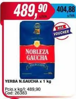 Maxiconsumo Yerba n.gaucha x 1 kg oferta
