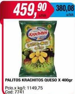 Maxiconsumo Palitos krachitos queso x 400gr oferta