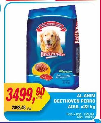 Maxiconsumo Al.anim beethoven perro adul x22 kg oferta