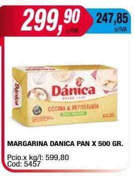 Maxiconsumo Margarina danica pan x 500 gr oferta