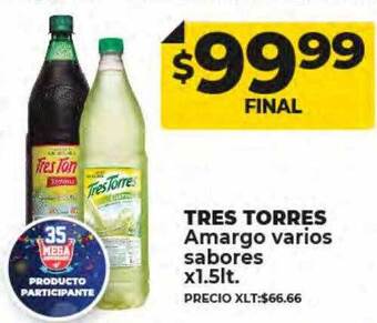 Supermayorista Vital Tres torres amargo varios sabores oferta