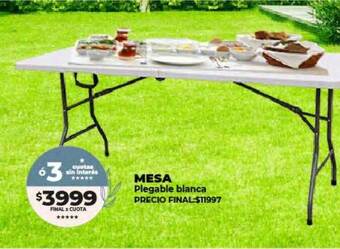 Supermayorista Vital Mesa plegable blanca oferta