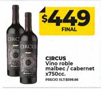 Supermayorista Vital Circus vino roble malbec cabernet oferta
