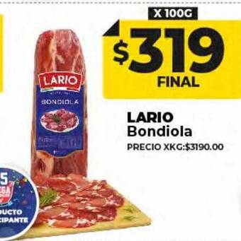 Supermayorista Vital Lario bondiola oferta