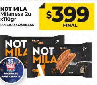 Supermayorista Vital Not mila milanesa oferta