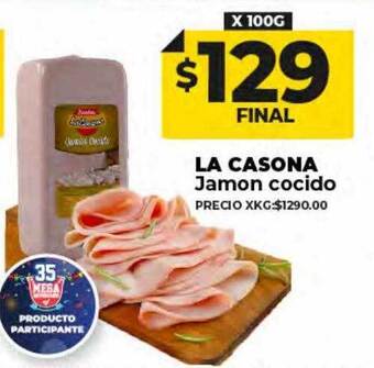 Supermayorista Vital La casona jamon cocido oferta