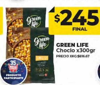 Supermayorista Vital Green life choclo oferta