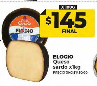 Supermayorista Vital Elogio queso sardo oferta