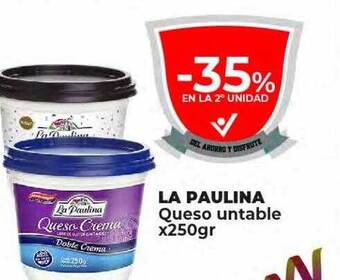 Supermayorista Vital La paulina queso untable oferta