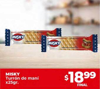 Supermayorista Vital Misky turrón de maní oferta