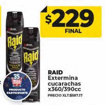Supermayorista Vital Raid extermina cucarachas oferta