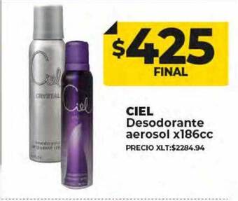Supermayorista Vital Ciel desodorante aerosol oferta