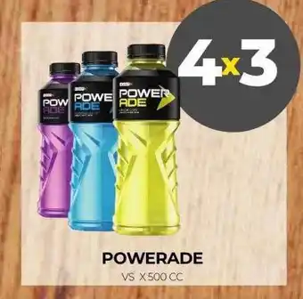 Supermercados Tadicor Powerade vs x 500 cc oferta