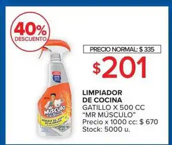 Carrefour Market Limpiador de cocina gatillo x 500 cc mr músculo 40% descuento oferta