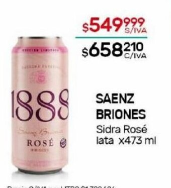Nini Mayorista Saenz Briones Sidra Rosé Lata x 473ml oferta