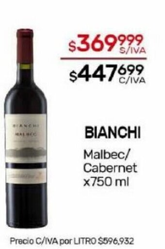 Nini Mayorista Bianchi Malbec/Cabernet x 750ml oferta