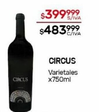 Nini Mayorista Circus Varietales x 750ml oferta