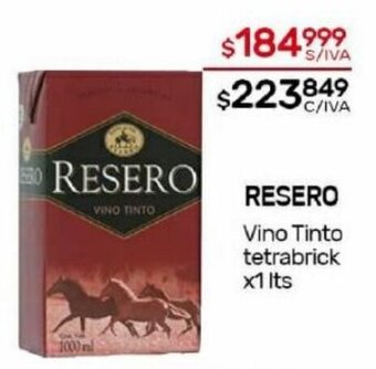Nini Mayorista Resero Vino Tinto Tetrabrick x 1lts oferta