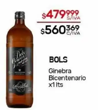 Nini Mayorista Bols Ginebra Bicentenario x 1lts oferta