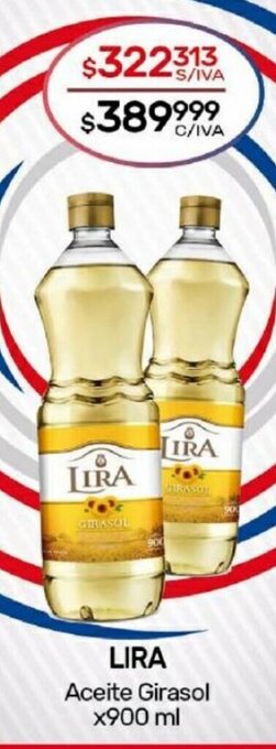 Nini Mayorista Lira Aceite Girasol x 900ml oferta