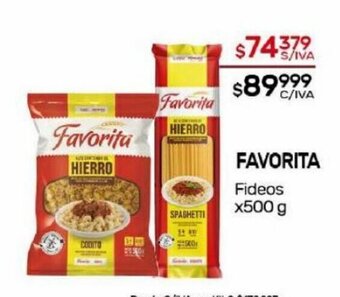 Nini Mayorista Favorita Fideos x 500g oferta