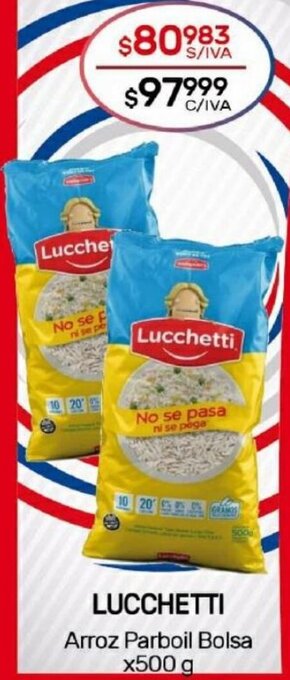 Nini Mayorista Lucchetti Arroz Parboil Bolsa x 500g oferta