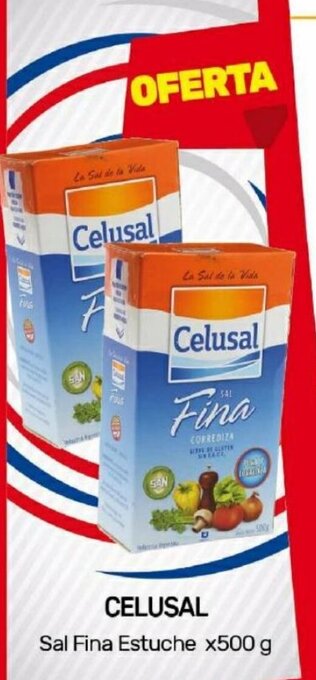 Nini Mayorista Celusal Sal Fina Estuche x 500g oferta