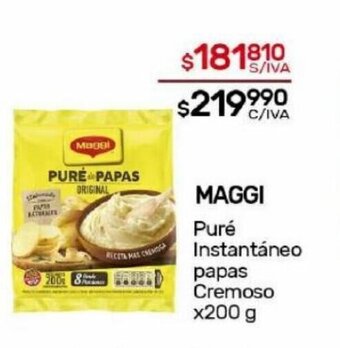 Nini Mayorista Maggi Puré Instantáneo Papas Cremoso x 200g oferta