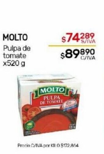 Nini Mayorista Molto Pulpa de Tomate x 520g oferta