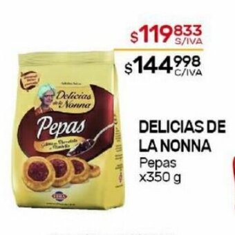 Nini Mayorista Delicias de La Nonna Pepas x 350g oferta