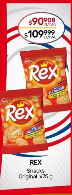 Nini Mayorista Rex Snacks Original x 75g oferta