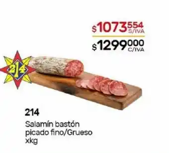 Nini Mayorista 214 Salamín Bastón Picado Fino/Grueso x kg oferta