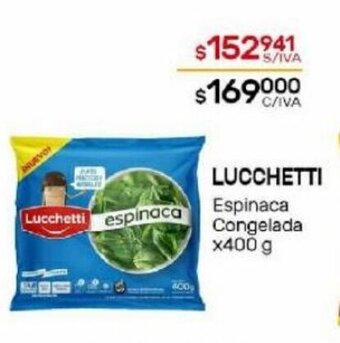 Nini Mayorista Lucchetti Espinaca Congelada x 400g oferta