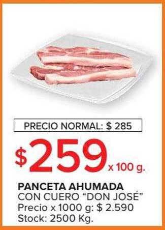 Carrefour Panceta ahumada con cuero don josé oferta