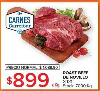 Carrefour Roast beef de novillo x kg oferta