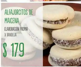 Jumbo Alfajorcitos de maicena elaboración propia x bandeja oferta