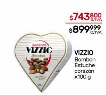 Nini Mayorista Vizzio Bombon Estuche Corazón x 100g oferta