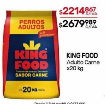 Nini Mayorista King Food Adulto Carne x 20kg oferta