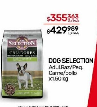 Nini Mayorista Dog Selection Adul. Raz/Peq. Carne/Pollo x 1.50kg oferta