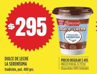 Supermercados Vea Dulce de Leche La Serenísima oferta
