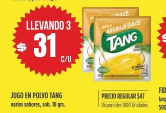 Supermercados Vea Jugo en Polvo Tang oferta